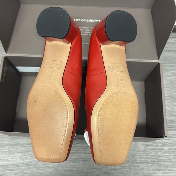Franco Sarto Natalia Pump In Red Leather - Picture 4 of 7